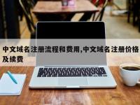 中文域名注册流程和费用,中文域名注册价格及续费